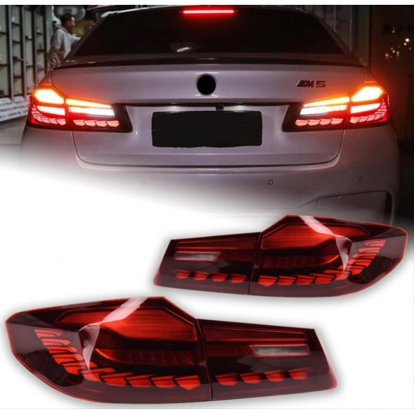 2017-2020 G30 IÇIN UYUMLU  DRAGON LED STOP - KIRMIZI