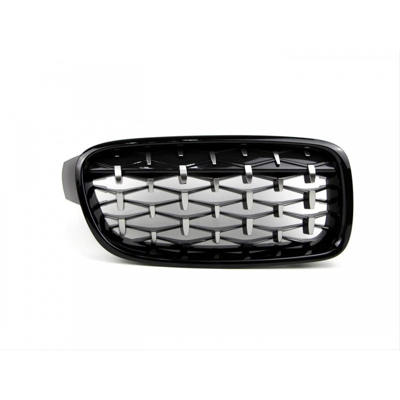 3 SERISI F30 2012-2018 IÇIN UYUMLU DIAMOND PANJUR (BÖBREK) PIANO BLACK