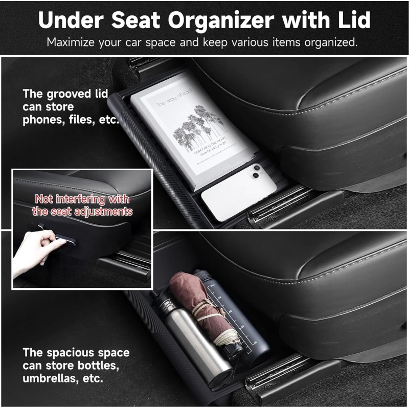 TESLA MODEL Y İÇİN UYUMLU KOLTUK ALTI SAKLAMA KUTUSU